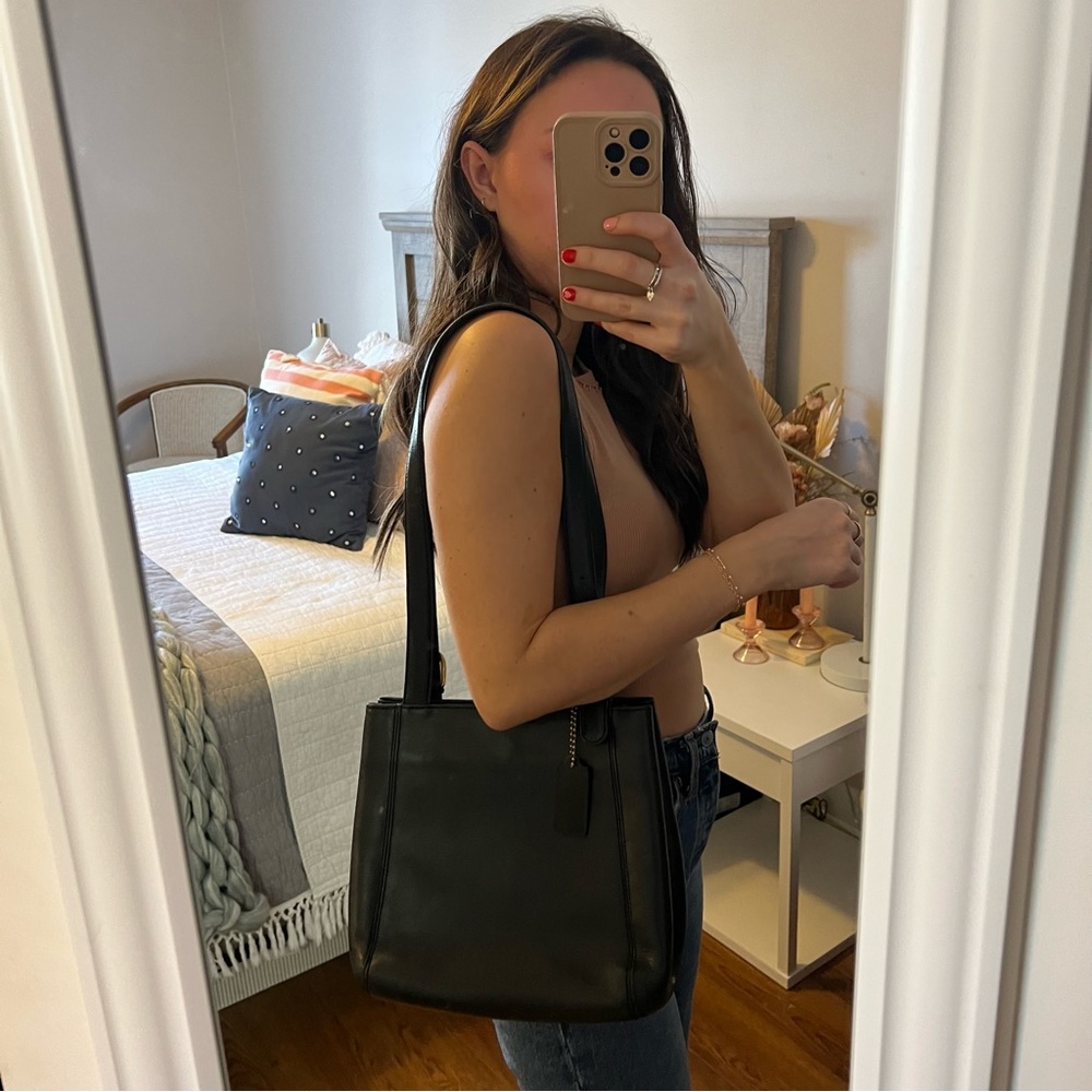 Vintage Leather Coach Bag